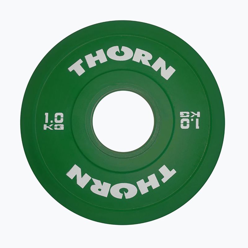 Gewichtszusatz THORN FIT Fractional 2 x 2 kg green/white 2