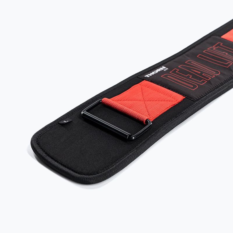 Gewichthebergürtel THORN FIT Pro Deadlift black/red/white 4
