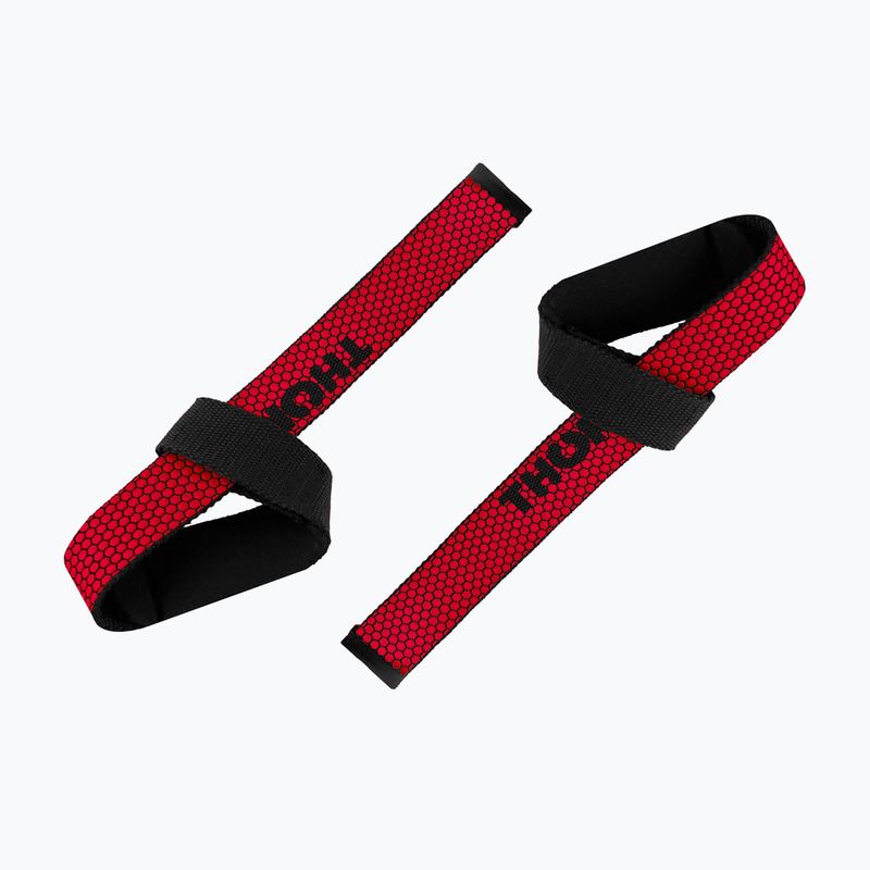 Zughilfen THORN FIT Lifting Straps Anti-Slip red