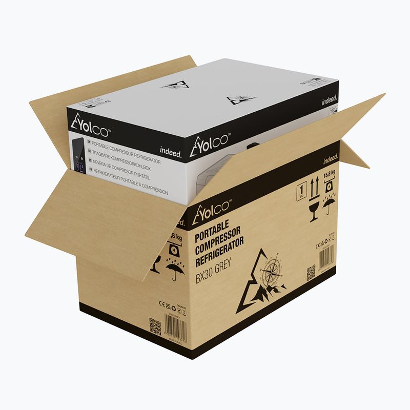 Yolco BX30 Touristenkühlschrank schwarz-grau 18