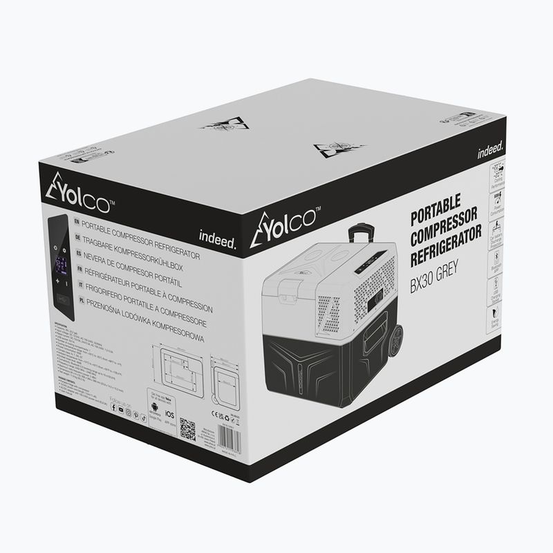 Yolco BX30 Touristenkühlschrank schwarz-grau 19