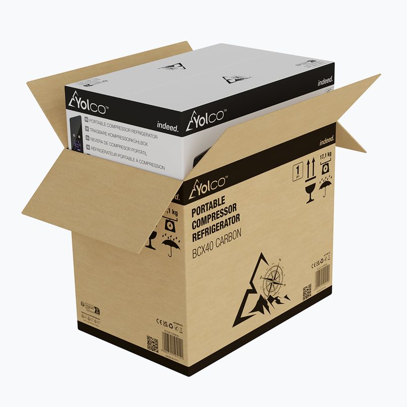 Yolco BX40 Touristenkühlschrank schwarz-grau 19