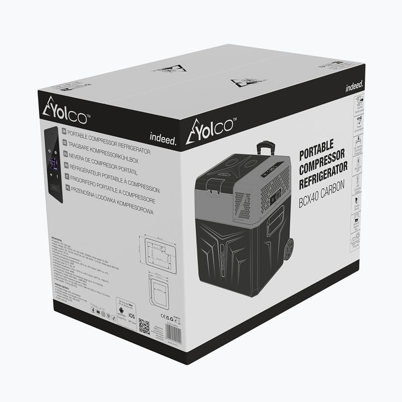 Yolco BX40 Touristenkühlschrank schwarz-grau 20