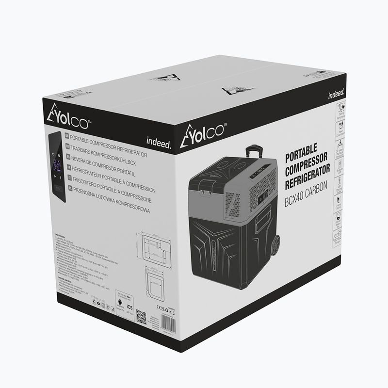Yolco BCX40 Touristenkühlschrank schwarz-grau 16