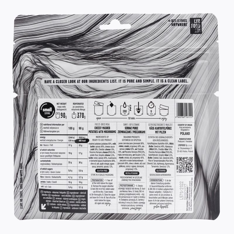 Gefriergetrocknete Lebensmittel LYOFOOD Mash & Cheese LF-7111 2