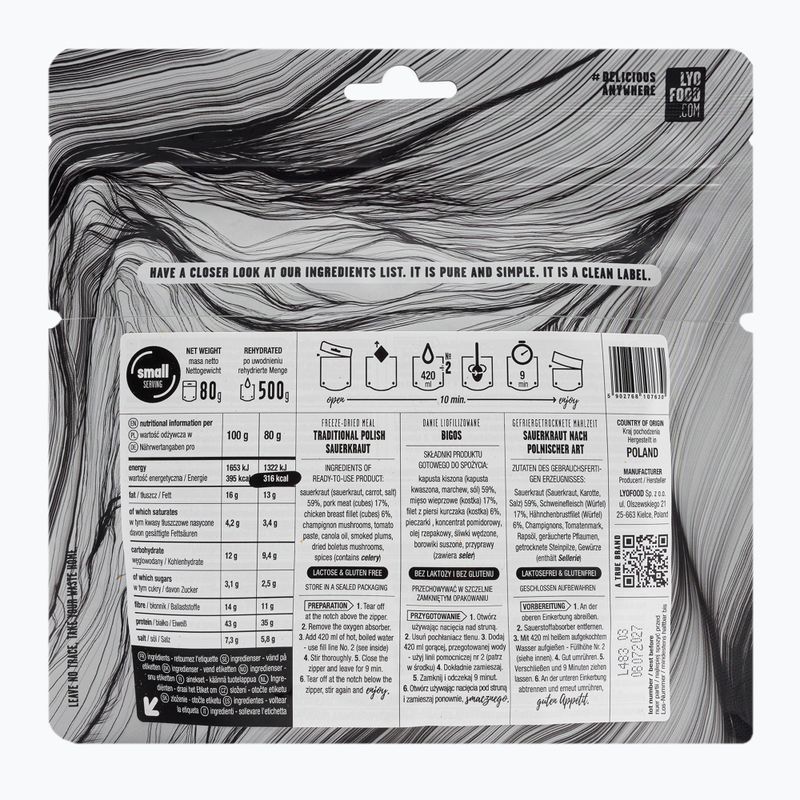 Gefriergetrocknete Lebensmittel LYOFOOD Bigos LF-7630 2