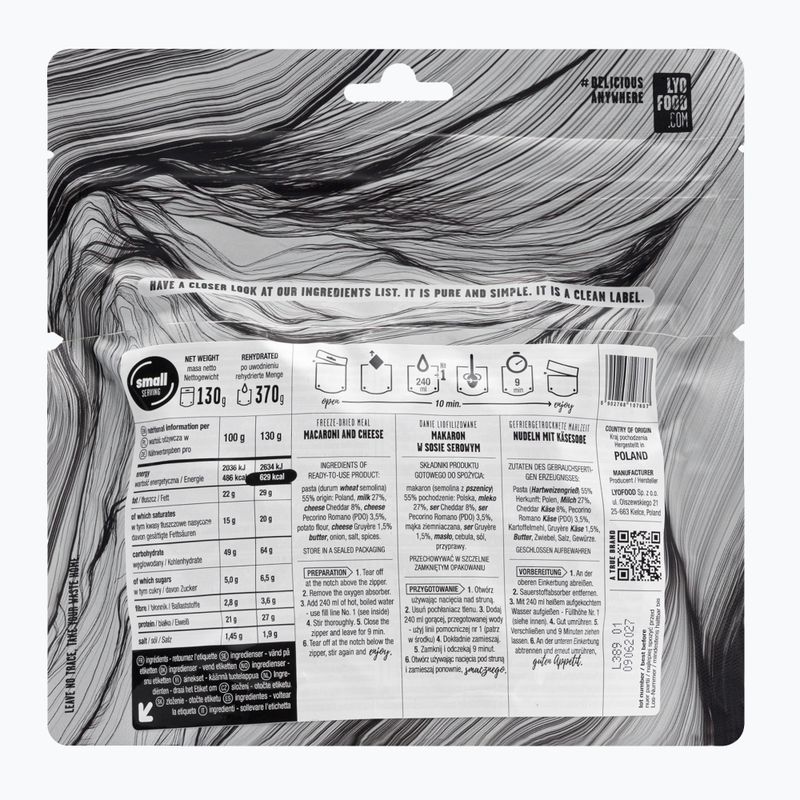 Gefriergetrocknete Lebensmittel LYOFOOD Mac & Cheese LF-7807 2