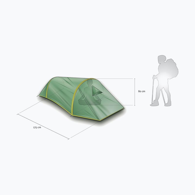 Rockland Soloist grünes 1-Personen-Trekkingzelt 5