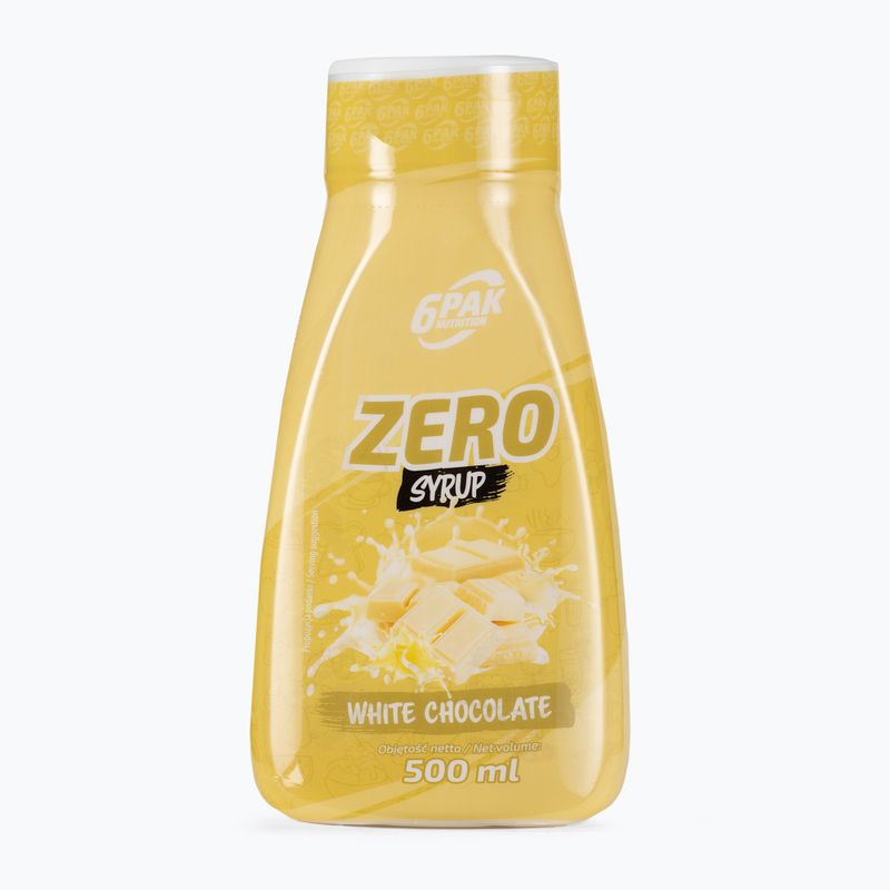6PAK Sirup ZERO Sauce 500ml weiße Schokolade PAK/230