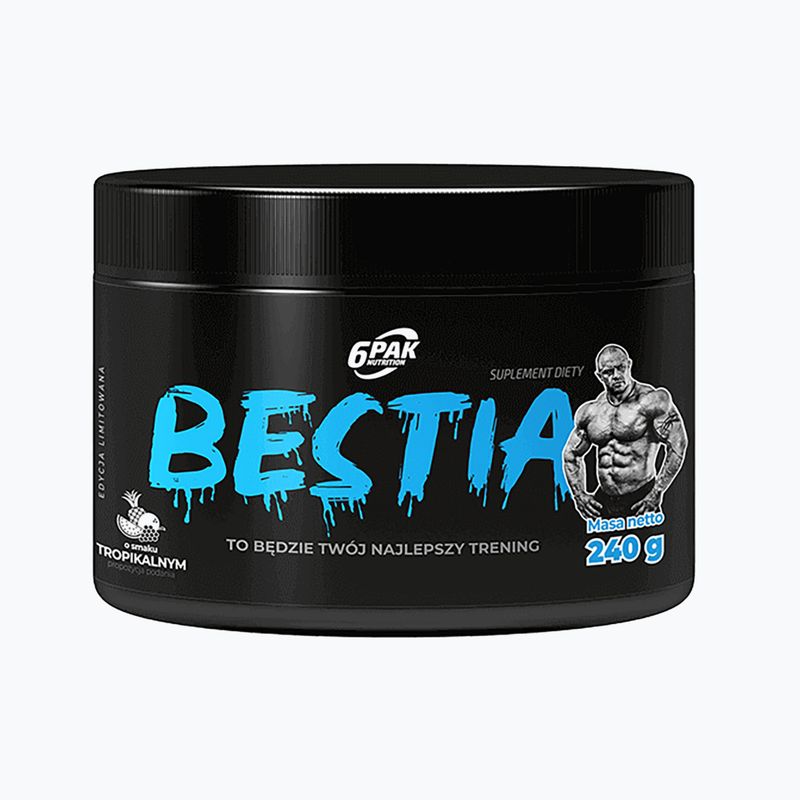 Pre-Workout 6PAK Beast 24g tropische Früchte PAK/211