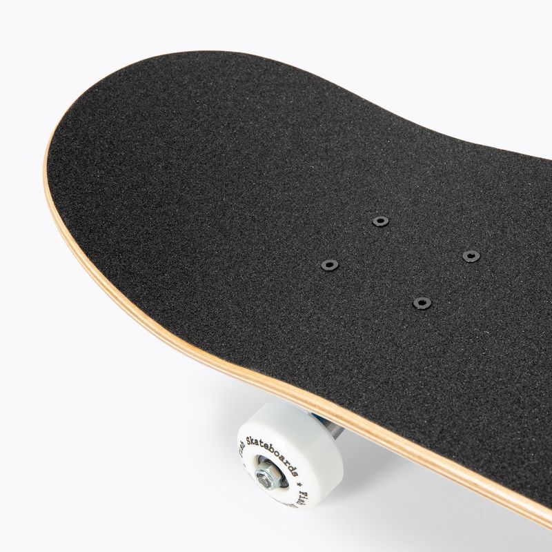 Fish Skateboards Zack Anfänger klassisches Skateboard 8.0' blau SKATE-ZAC-SIL-WHI 7