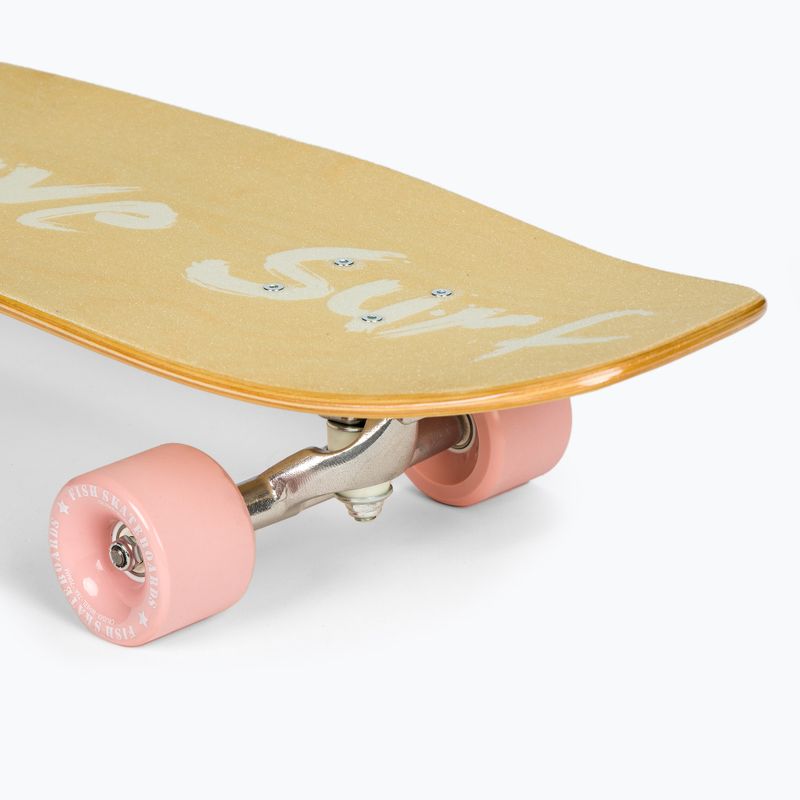 Surfskate Skateboard Fisch Skateboards Welle beige SURF-WAV-SIL-PIN 7