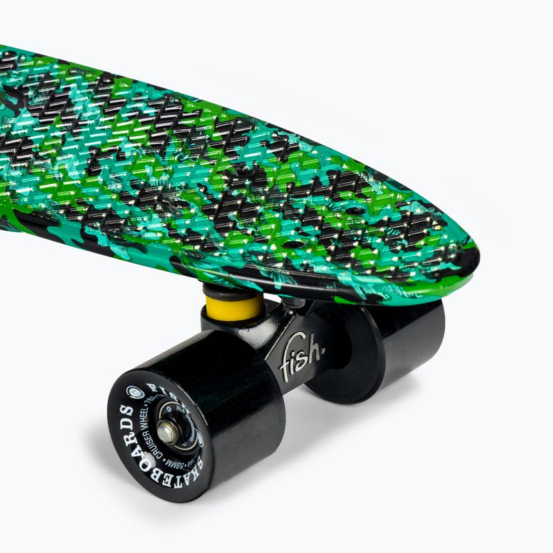 Fish Skateboards Print Camo grün FS-FB-CAM-BLA-BLA Skateboard 6