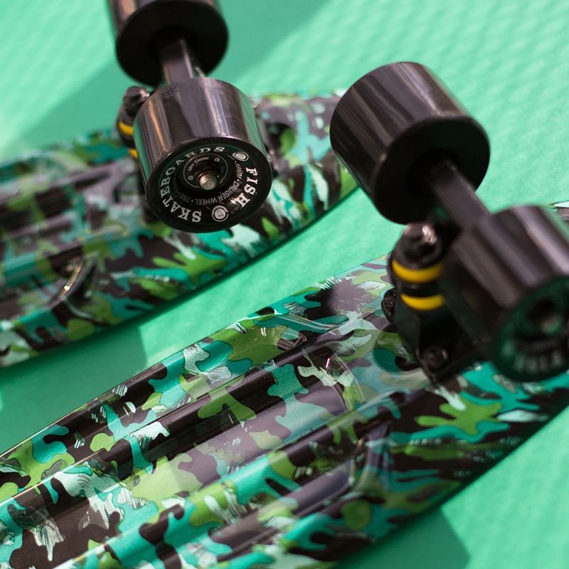 Fish Skateboards Print Camo grün FS-FB-CAM-BLA-BLA Skateboard 10