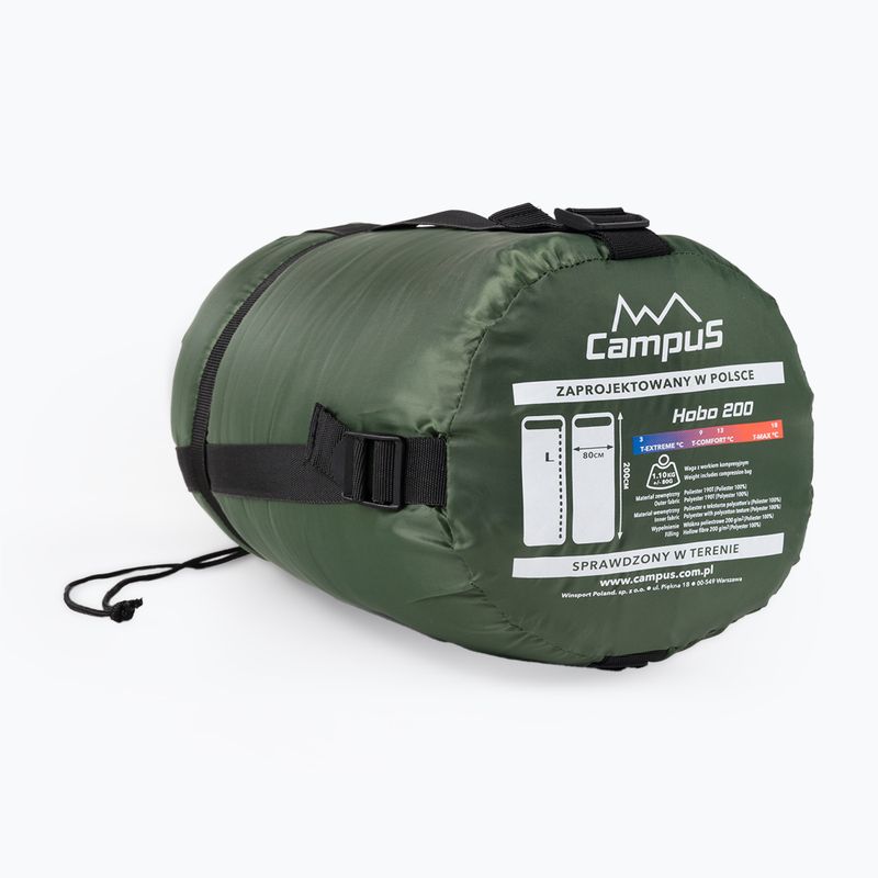Campus Hobo 200 links grüner Schlafsack 7