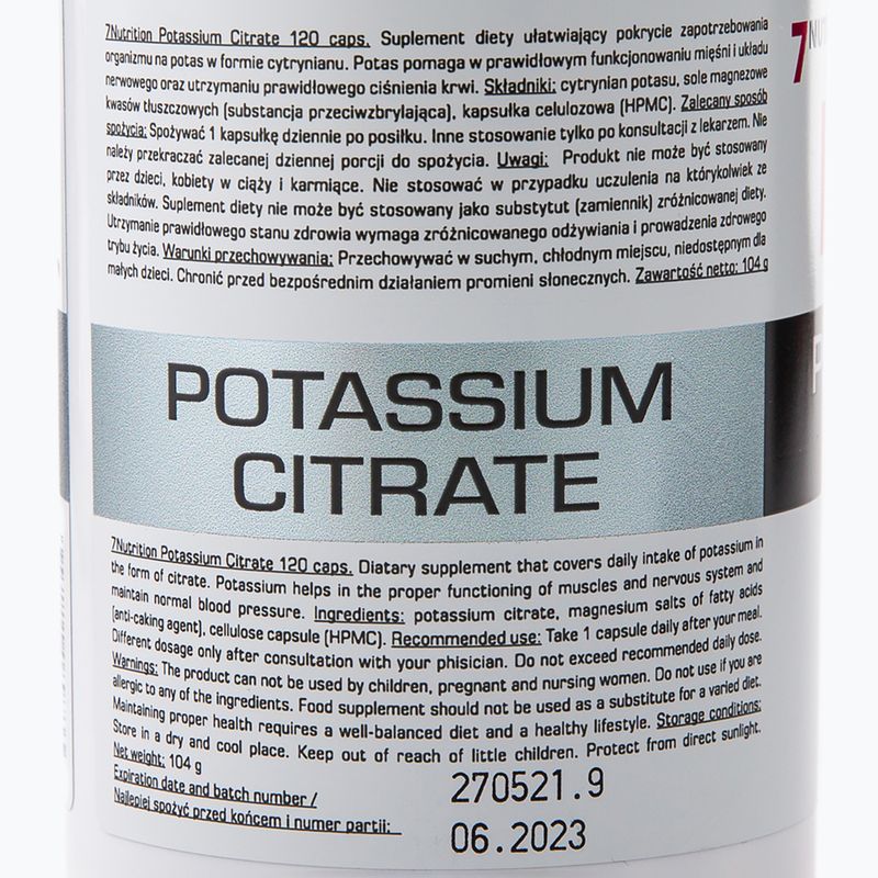 Kalium 7Nutrition Kalium 120 Kapseln 7Nu000425 2