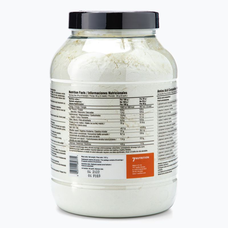 Mizellares Casein 7Nutrition Mizellares Casein 1000g Vanille 7Nu000345 3