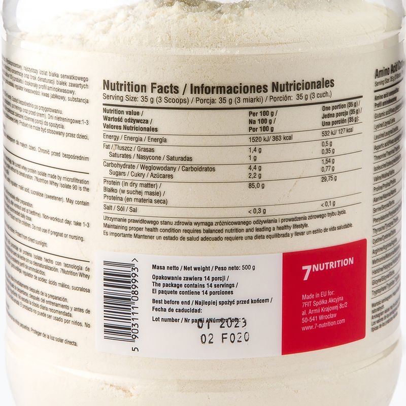 Molke 7Nutrition Isolate 90 Erdbeer-Banane 7Nu000191 2