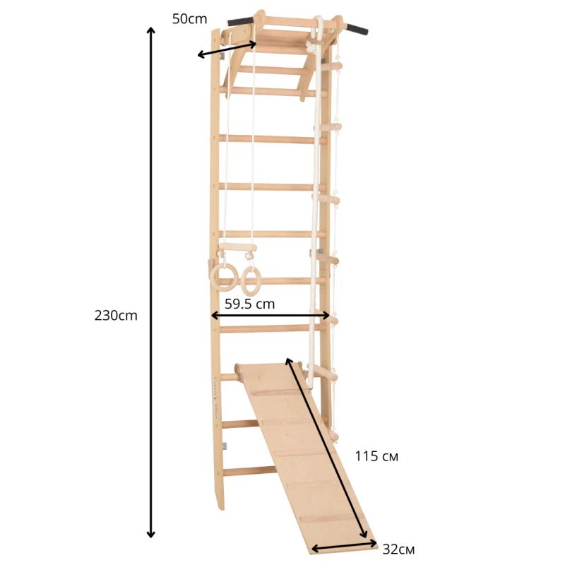 RINAGYM SPR A+SLIDE Gymnastikleiter 6