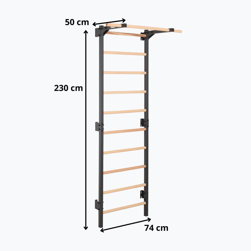 Turnleiter RINAGYM Steel Pure graphit 12