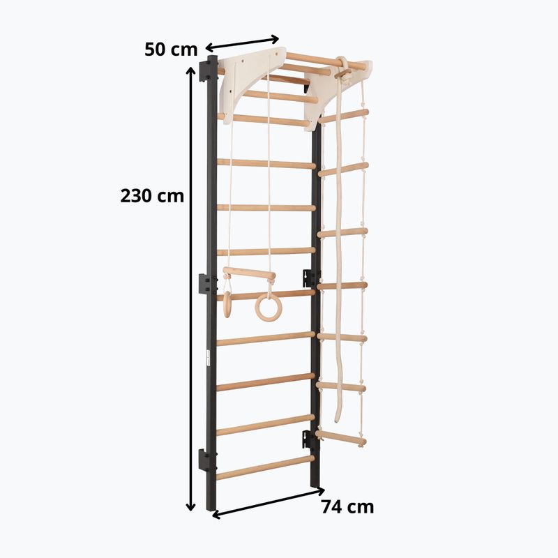 Turnleiter RINAGYM Steel Kom 2 graphit/white 14