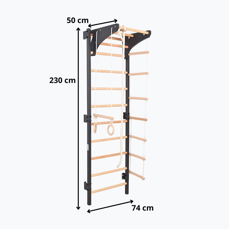Turnleiter RINAGYM Steel Kom 2 graphit 6