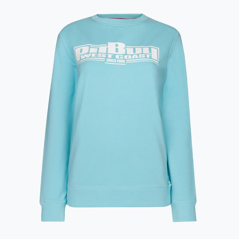 Damen-Sweatshirt Pitbull West Coast Crewneck F.Terry „Boxing" turquise