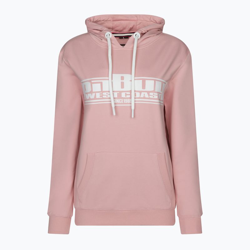 Damen-Sweatshirt Pitbull West Coast Hooded F.Terry „Boxing” powder pink
