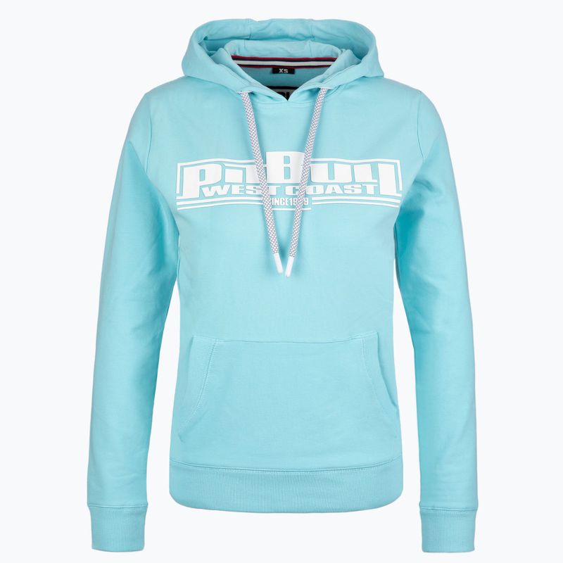 Damen-Sweatshirt Pitbull West Coast Hooded F.Terry „Boxing” turquise