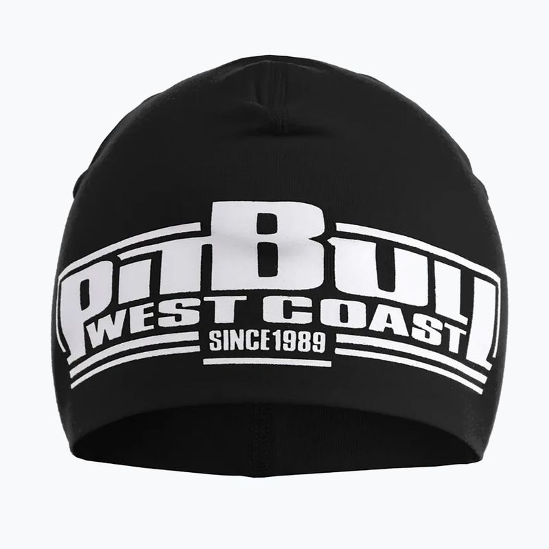 Pitbull West Coast Beanie Classic Boxing Wintermütze schwarz/weiß 2