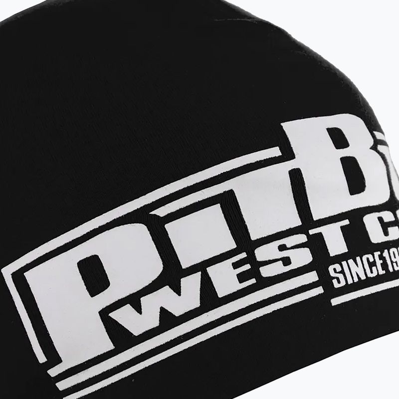 Pitbull West Coast Beanie Classic Boxing Wintermütze schwarz/weiß 3