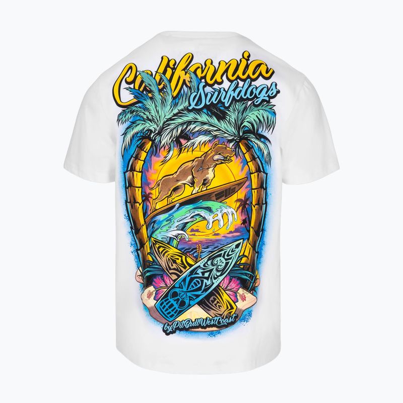 Pitbull Surfdog Herren-T-Shirt weiß 2