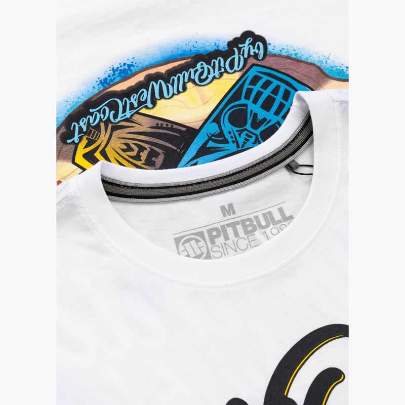 Pitbull Surfdog Herren-T-Shirt weiß 3