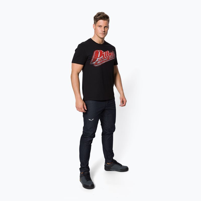 Herren-T-Shirt Pitbull West Coast RED BRAND black 2