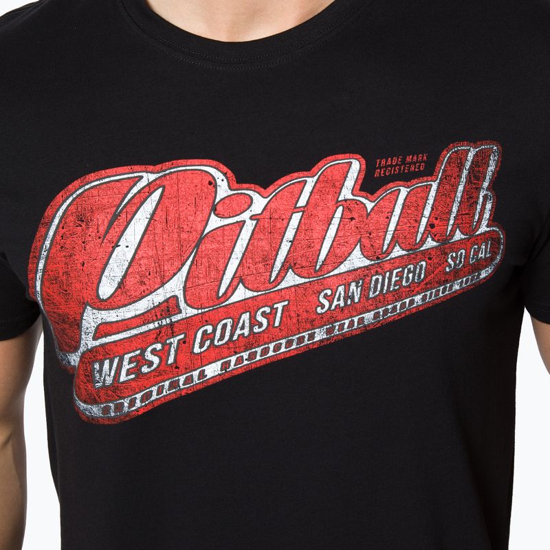 Herren-T-Shirt Pitbull West Coast RED BRAND black 4