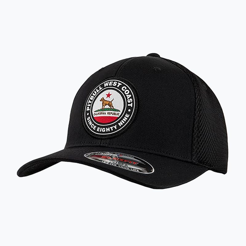 Herren Pitbull West Coast Mesh Full Cap Kalifornien Hund schwarz