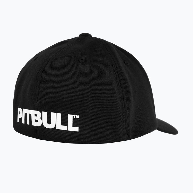 Pitbull West Coast Männer volle Kappe Neues Logo weiß/schwarz 2