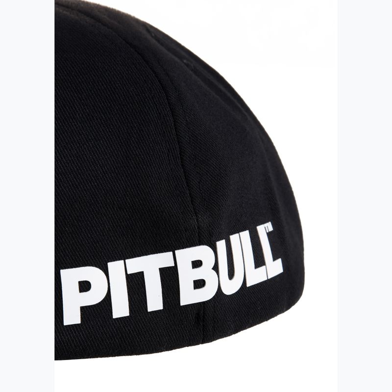 Pitbull West Coast Männer volle Kappe Neues Logo weiß/schwarz 4