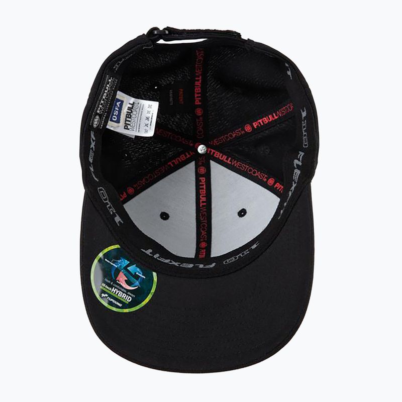 Pitbull West Coast Herren Snapback Seascape schwarz/rot Druck Kappe 4