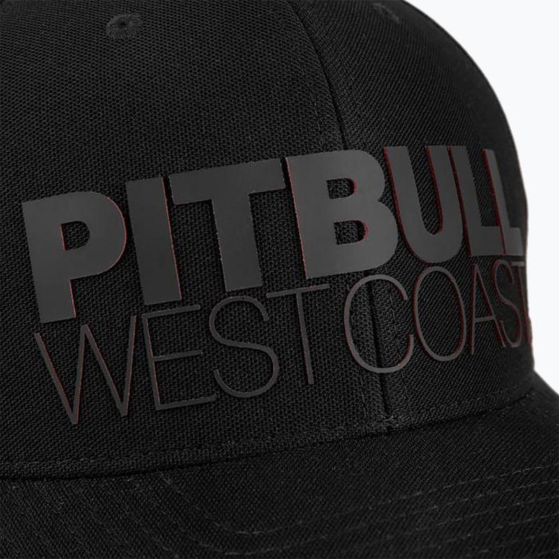 Pitbull West Coast Herren Snapback Seascape schwarz/rot Druck Kappe 6