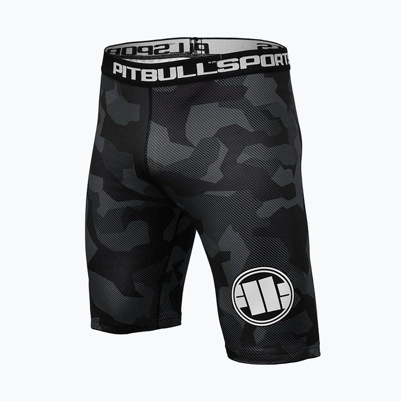Kompressionsshorts für Männer Pitbull West Coast Shorts Dillard grey camo