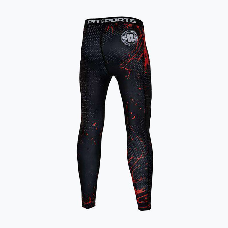 Leggings für Männer Pitbull West Coast Compr Pants Blood Dog black 2