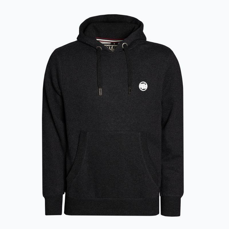 Sweatshirt für Männer Pitbull West Coast Hooded Small Logo 21 charcoal