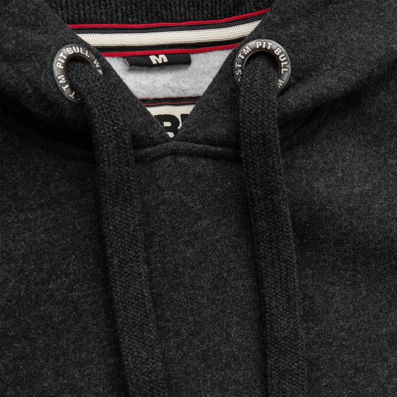 Sweatshirt für Männer Pitbull West Coast Hooded Small Logo 21 charcoal melange 4