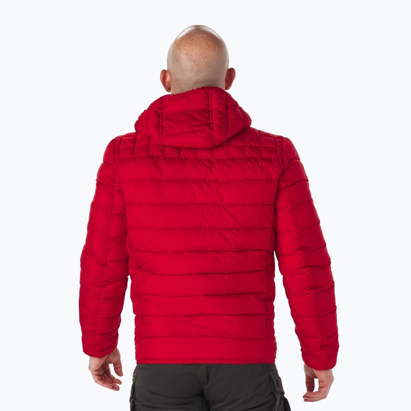 Herren Pitbull West Coast Gepolsterte Kapuzen Seacoast Winterjacke rot 2