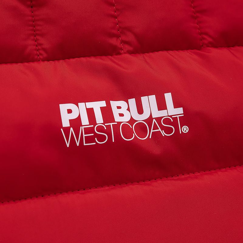 Herren Pitbull West Coast Gepolsterte Kapuzen Seacoast Winterjacke rot 10