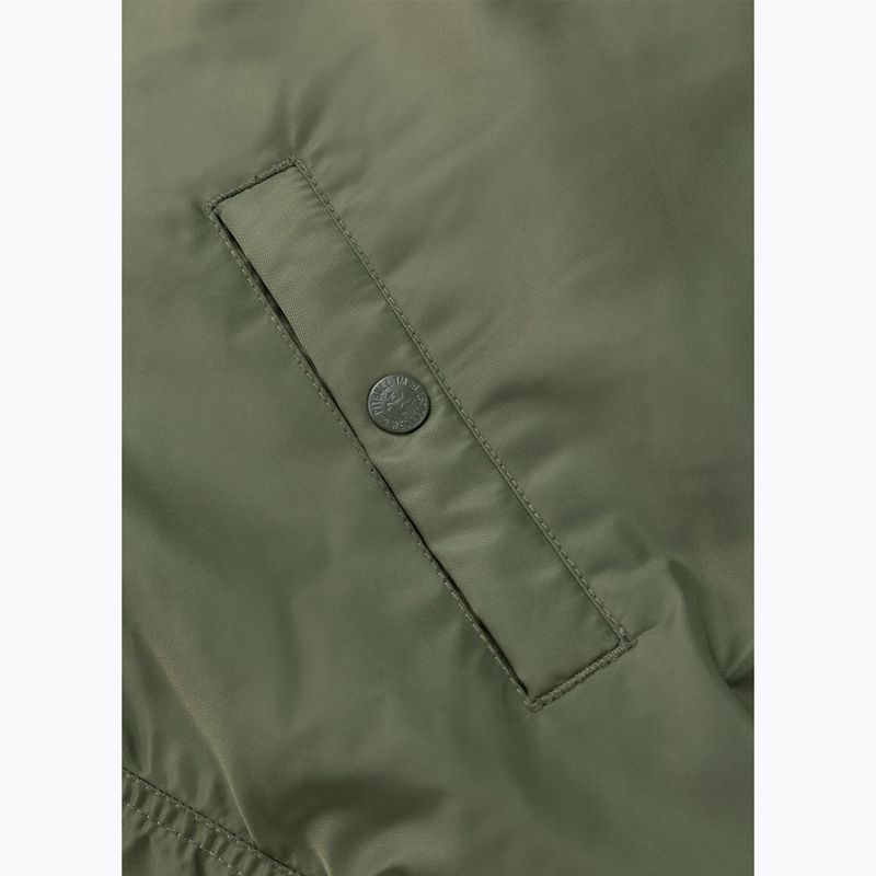 Herrenjacke Pitbull Sherpa Hooded Bomber olive 12