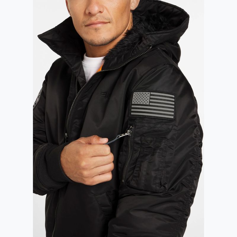 Herrenjacke Pitbull Sherpa Hooded Bomber black 6