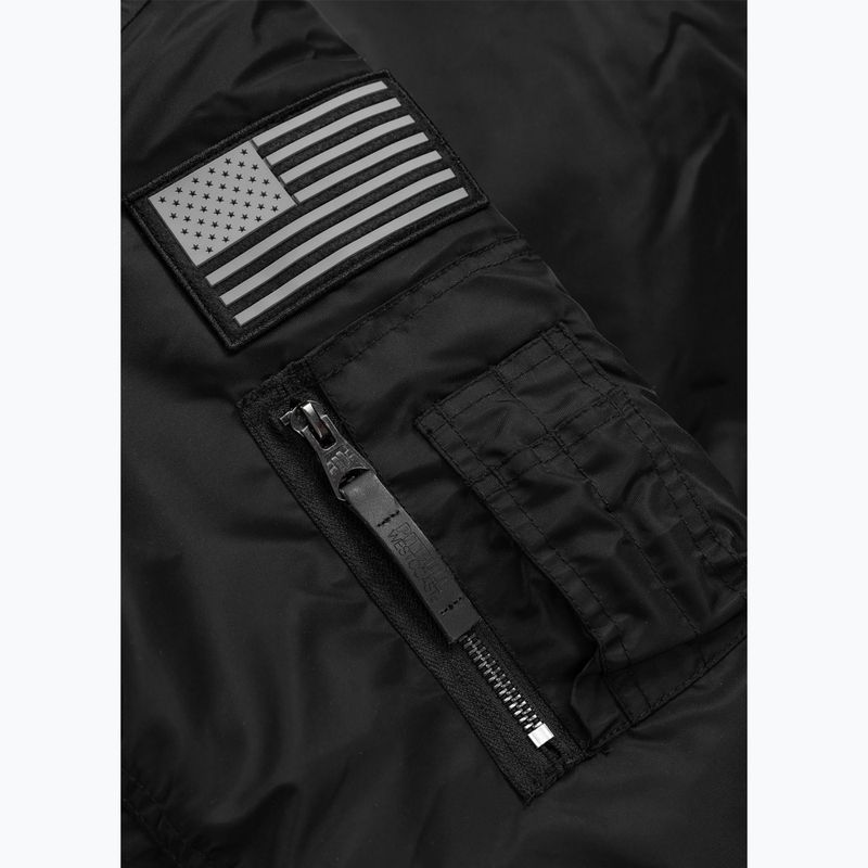 Herrenjacke Pitbull Sherpa Hooded Bomber black 11