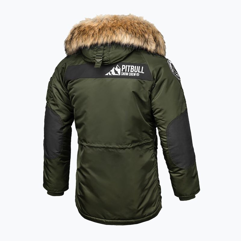 Winterjacke für Männer Pitbull West Coast Fur Parka Alder olive 2